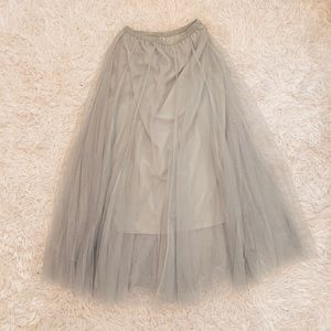 Chic wish pastel teal tulle skirt